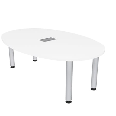 Skutchi Designs 45.25 in W, 71.5 in L, 29 in H, Engineered Wood Top, White H-BOVL-4672-PT-09-EL